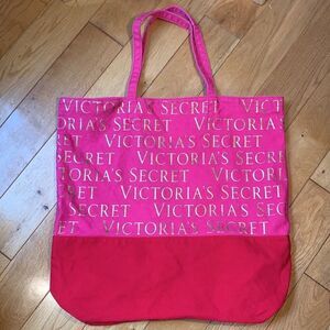 2011 Victoria’s Secret tote Pink and Red with Hold letters GUC